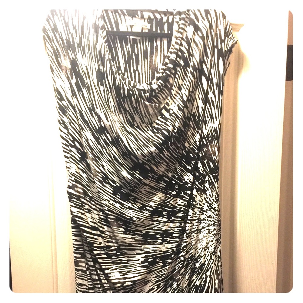 NWT Kenneth Cole black/white bodycon dress